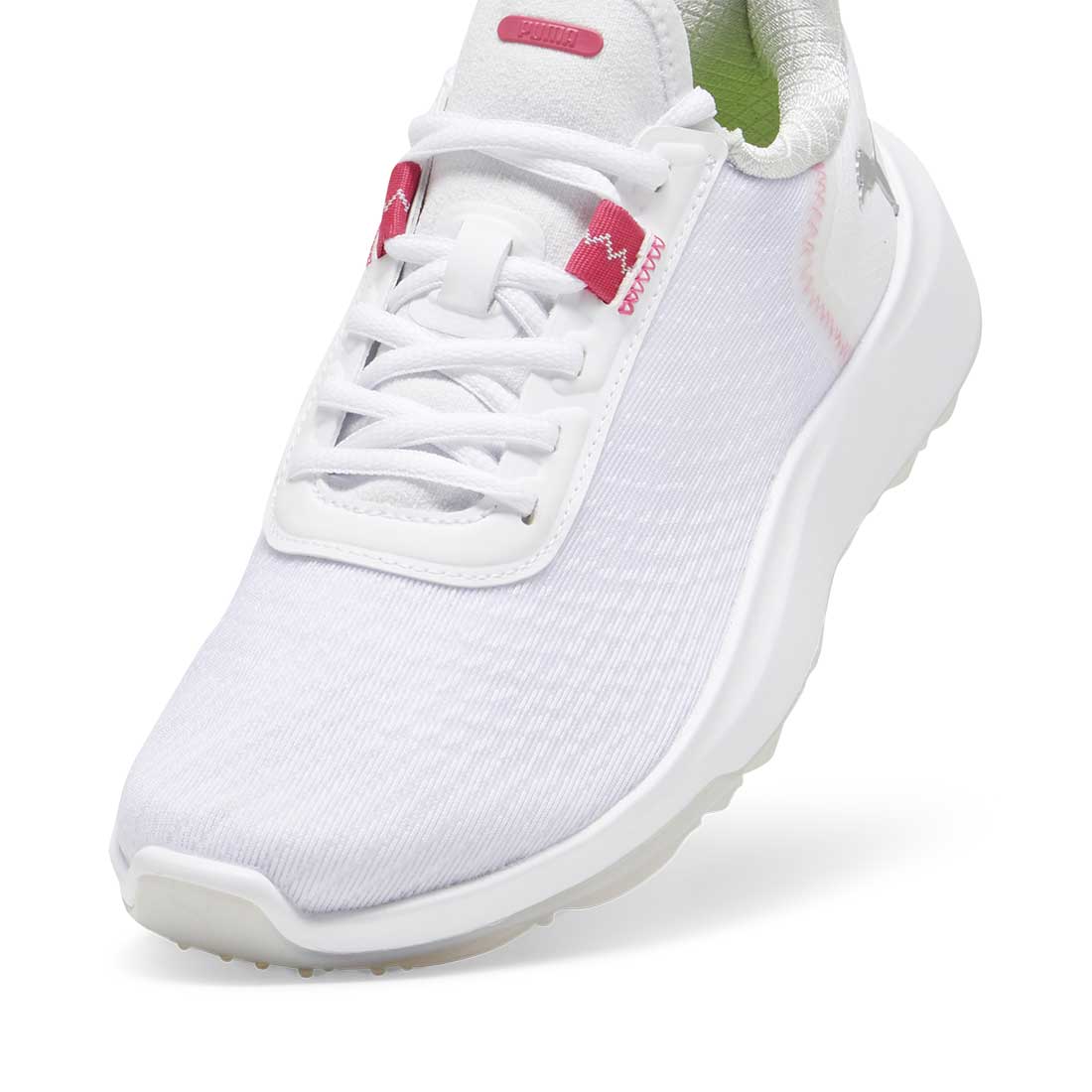 Puma Women's Fusion Crush Sport Golf Shoes White/Garnet Rose