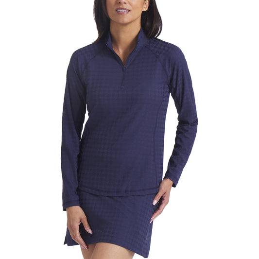 Puma Women's Houndstooth Golf 1/4 Zip