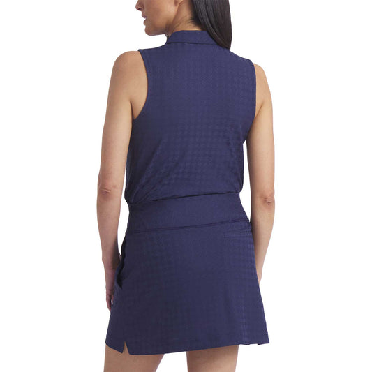 Puma Women's Houndstooth Sleeveless Golf Polo