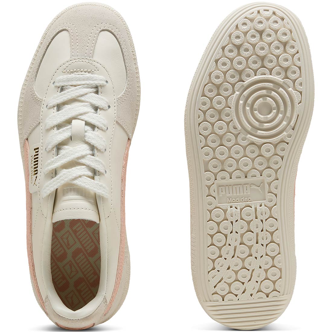 Puma Women's Palermo G Golf Shoes Warm White/Tropical Peach