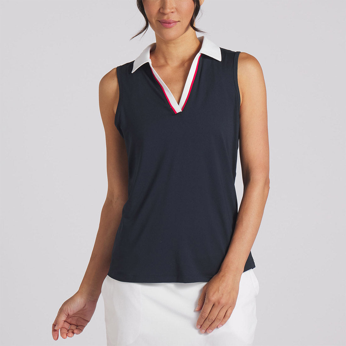 Puma Women's Volition Piped Sleeveless Golf Polo