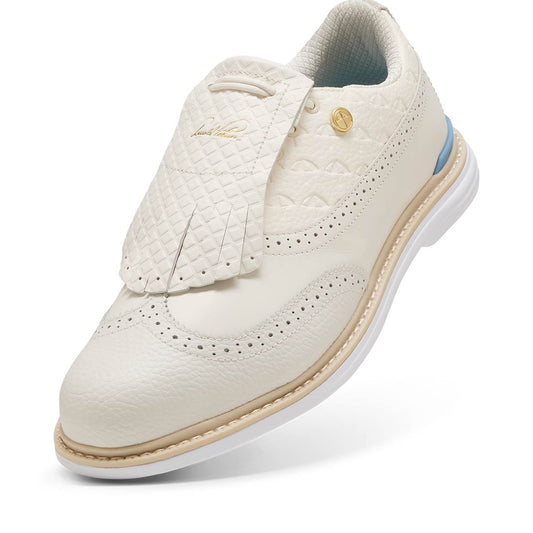 Puma x Arnold Palmer Royale Wingtip Golf Shoes Frosted Ivory/Zen Blue/White