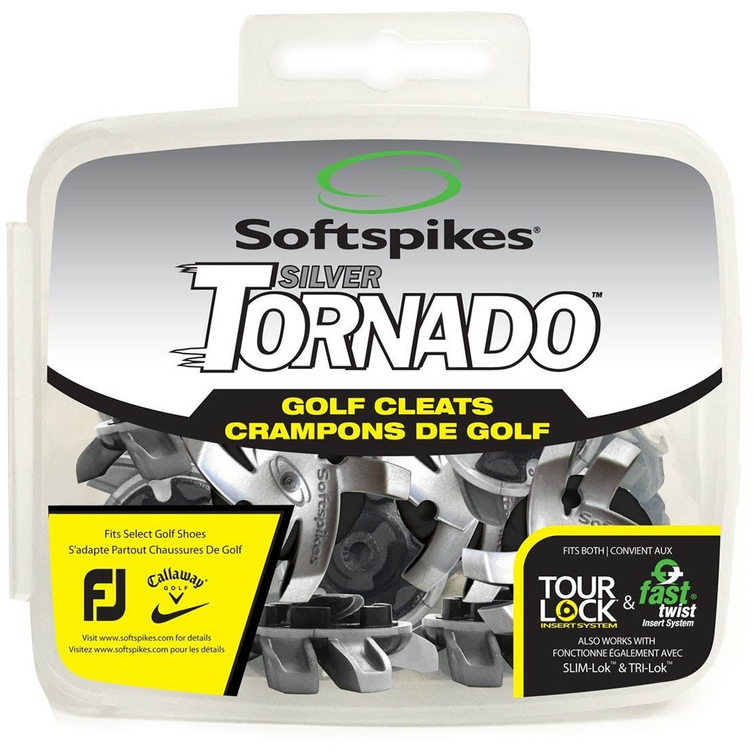 Softspikes Silver Tornado Golf Spikes