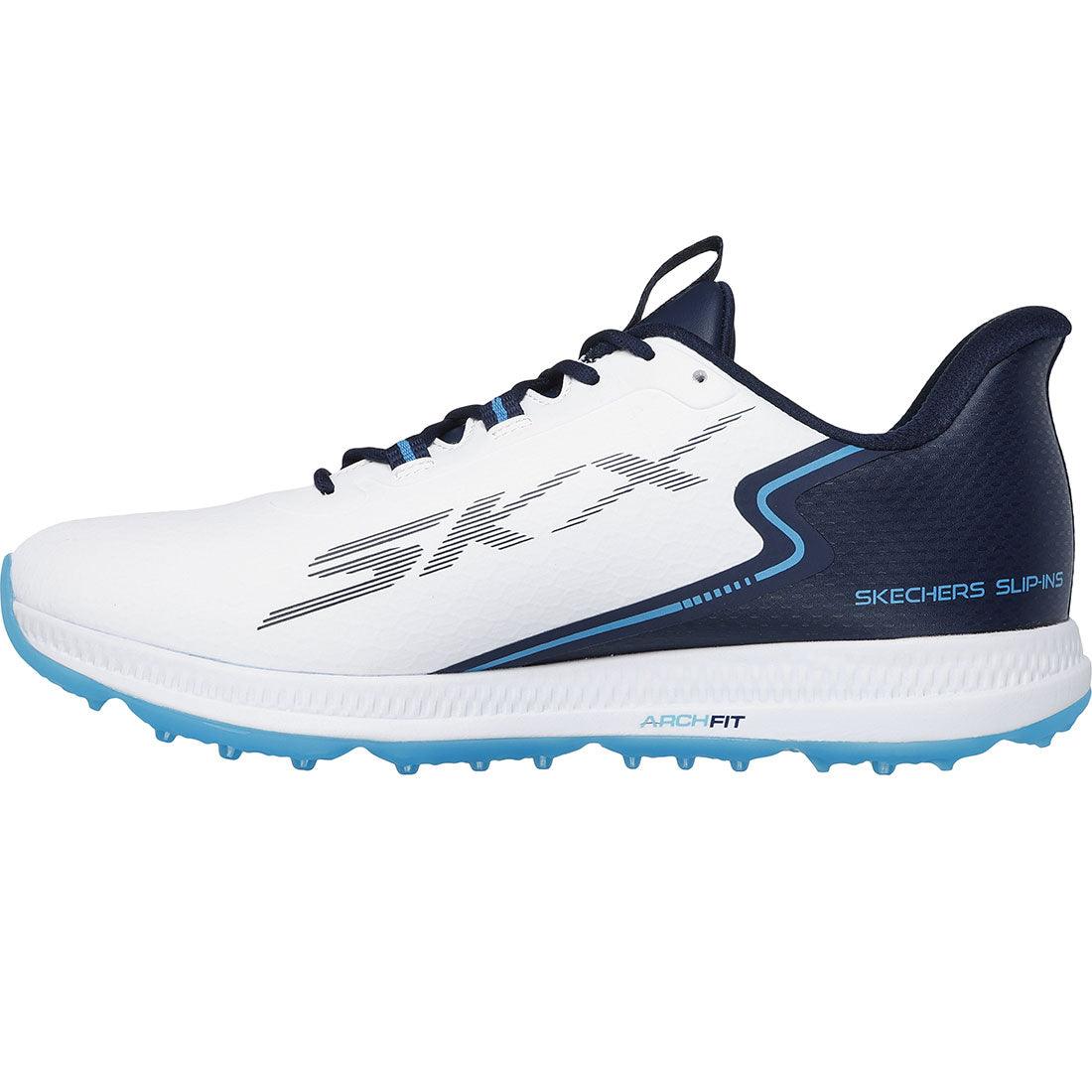 Skechers Elite 6 Slip Ins Golf Shoes White/Navy