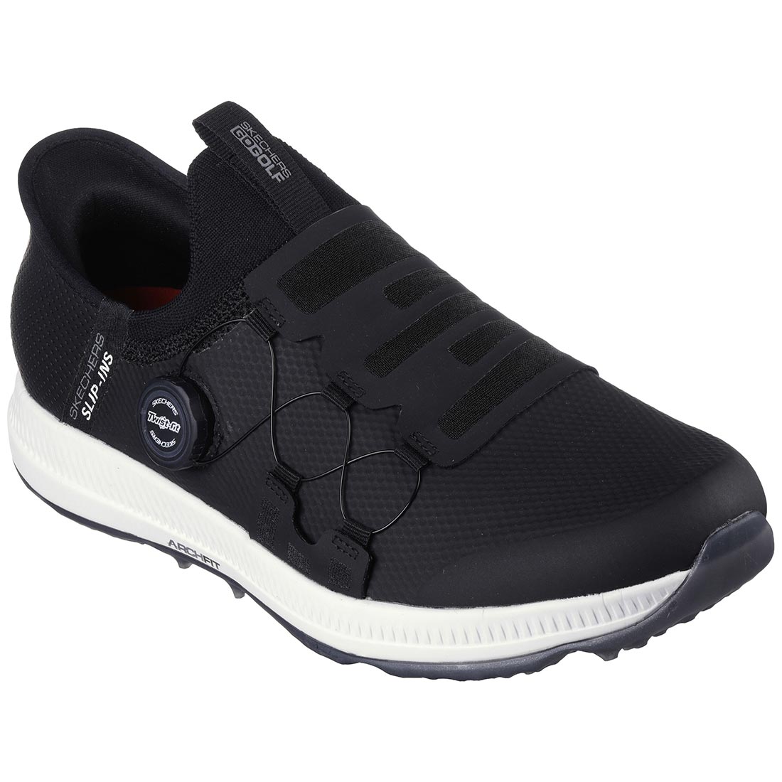 Skechers GO GOLF Elite 5 Slip 'In Golf Shoes Black/White