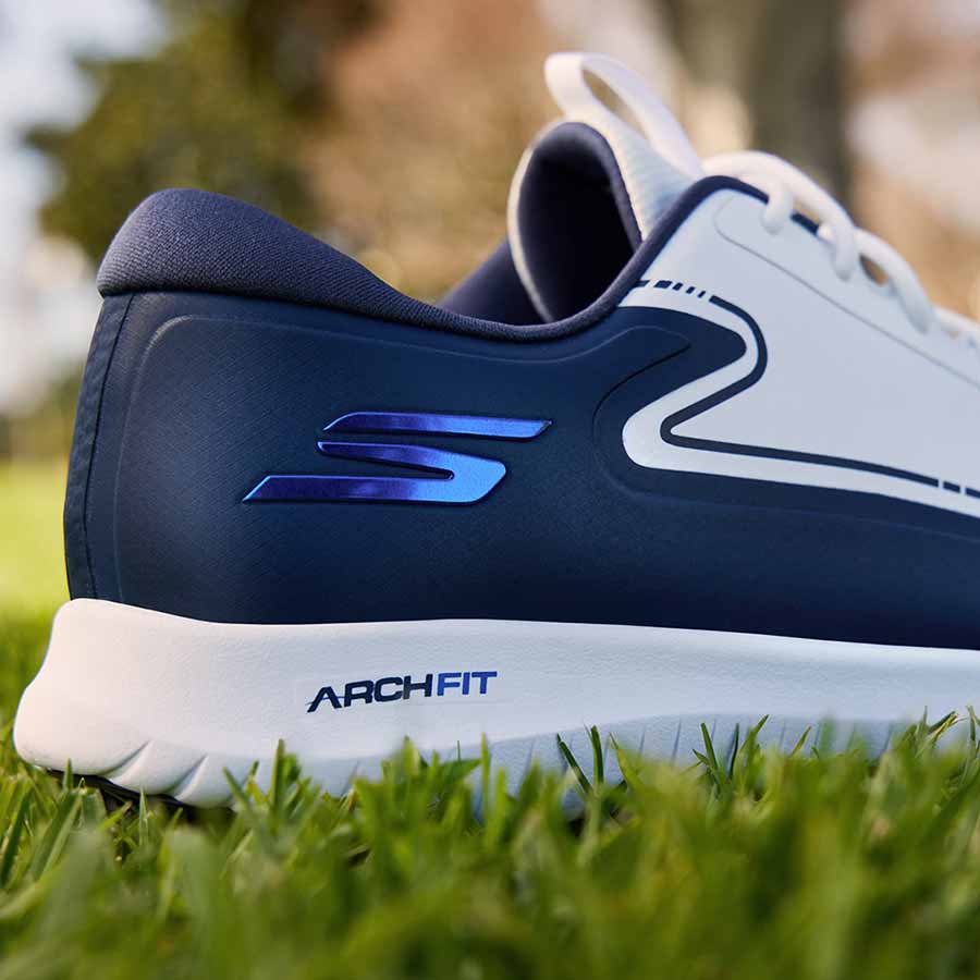 Skechers GO GOLF Max 3 Golf Shoes White/Navy – Golf Discount