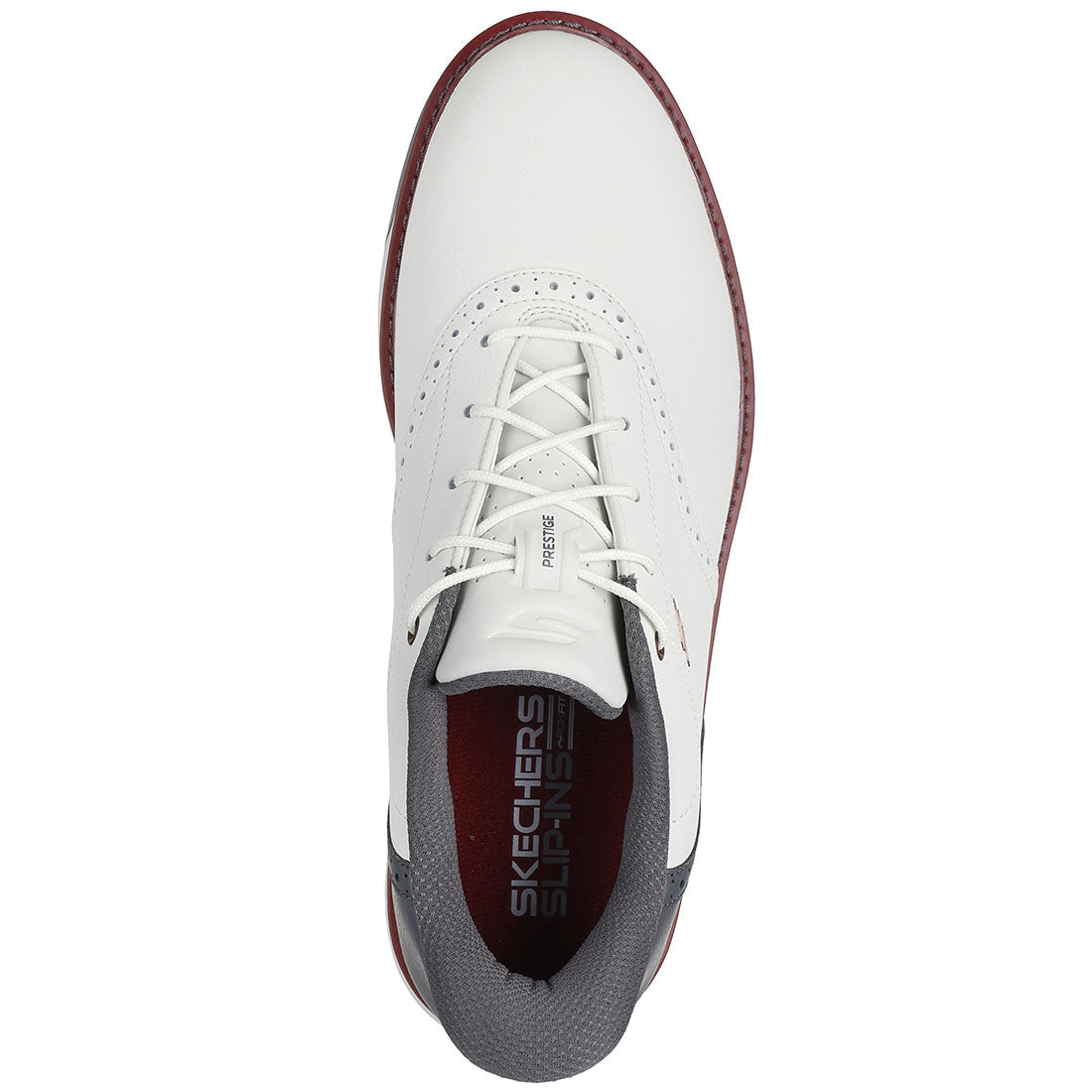 Skechers GO GOLF Prestige Slip Ins Golf Shoes Natural/Grey