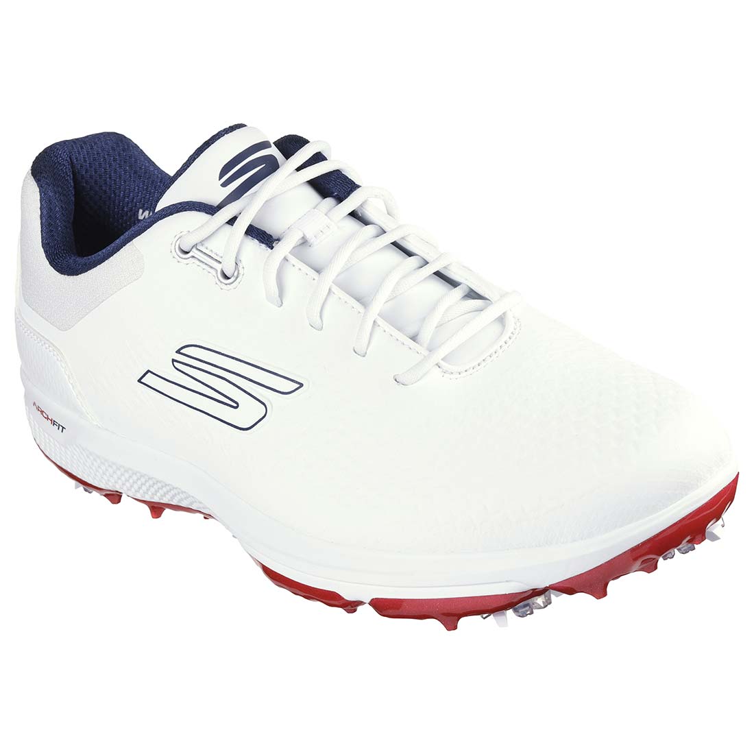 Skechers GO GOLF Pro 6 Golf Shoes White/Navy/Red – Golf Discount