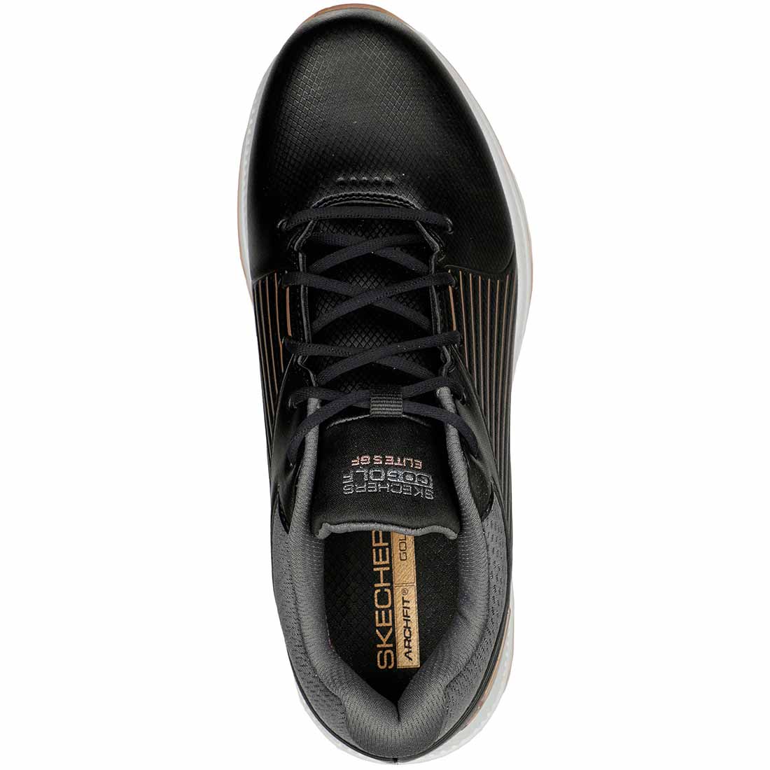 Skechers Women's Arch Fit GO GOLF Elite 5 GF Golf Shoes Black/Rose