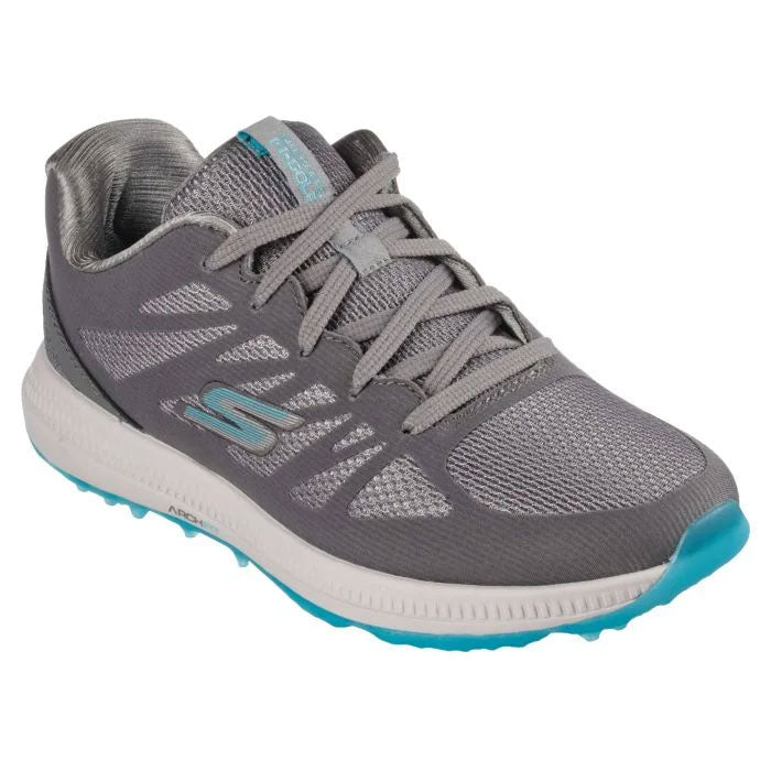 Skechers Women's GO GOLF Elite 5 Score Golf Shoes Grey/Aqua
