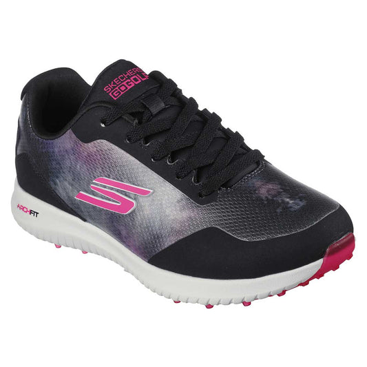 Skechers Women's Arch Fit GO GOLF Max 2 Splash Golf Shoes Black/Pink