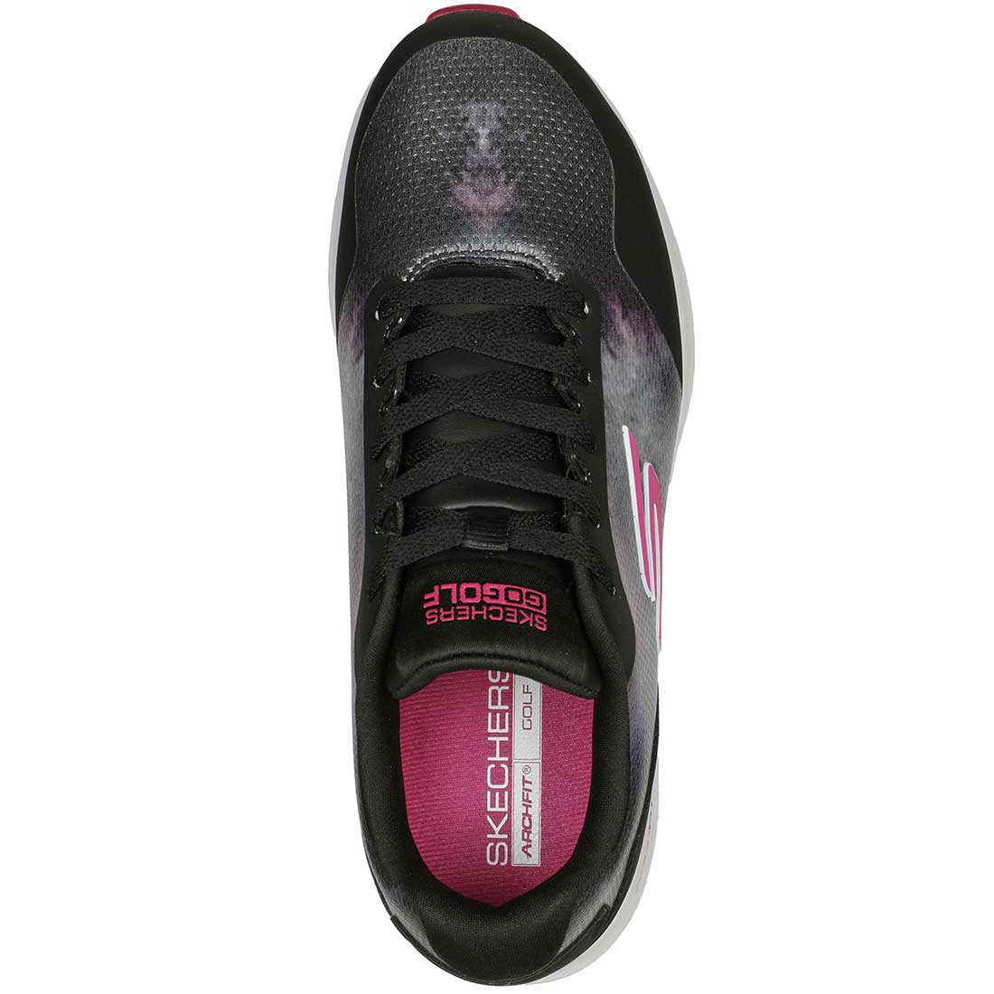Skechers Women's Arch Fit GO GOLF Max 2 Splash Golf Shoes Black/Pink