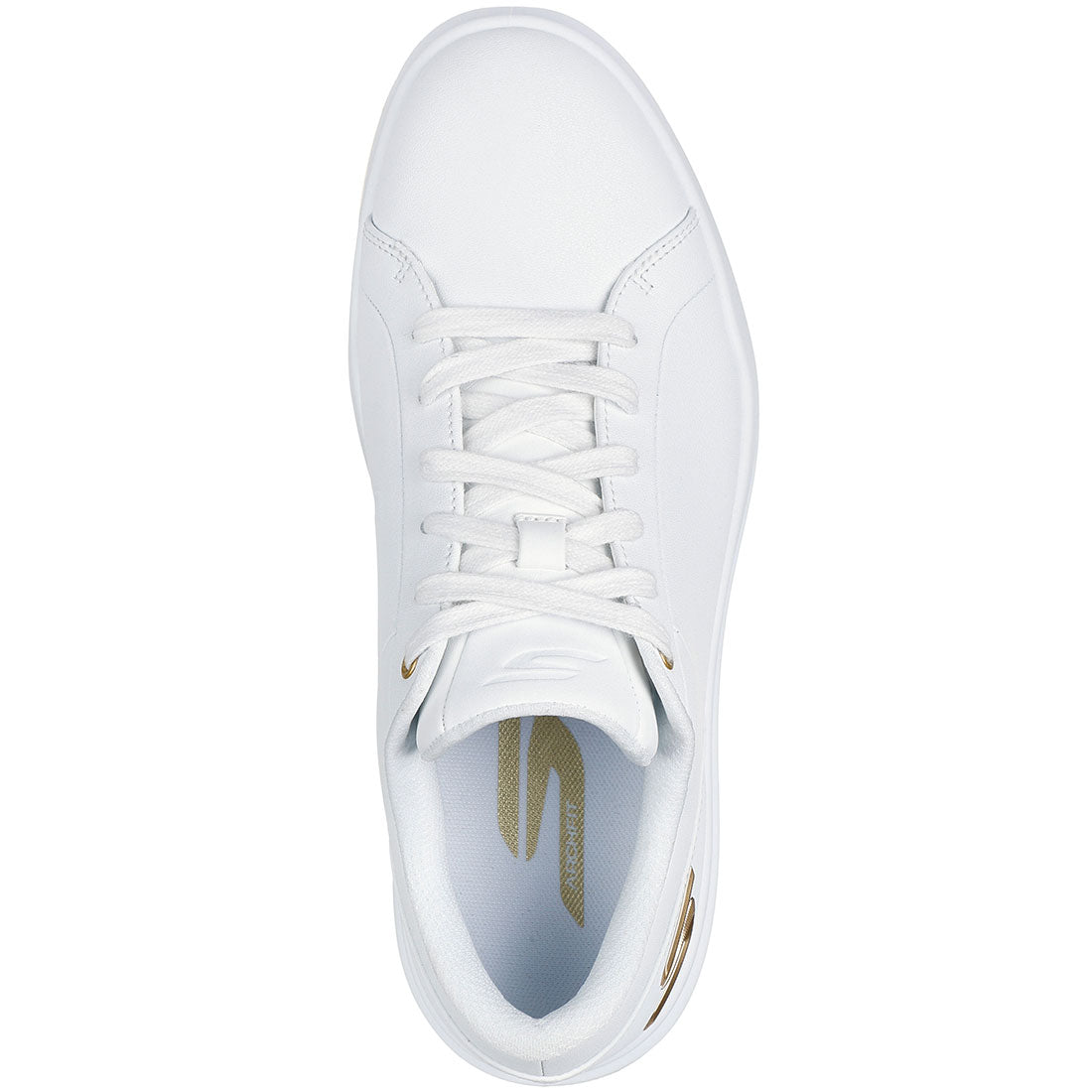 Skechers Women's GO GOLF Drive 6 Relaxed Fit Golf Shoes White/Gold