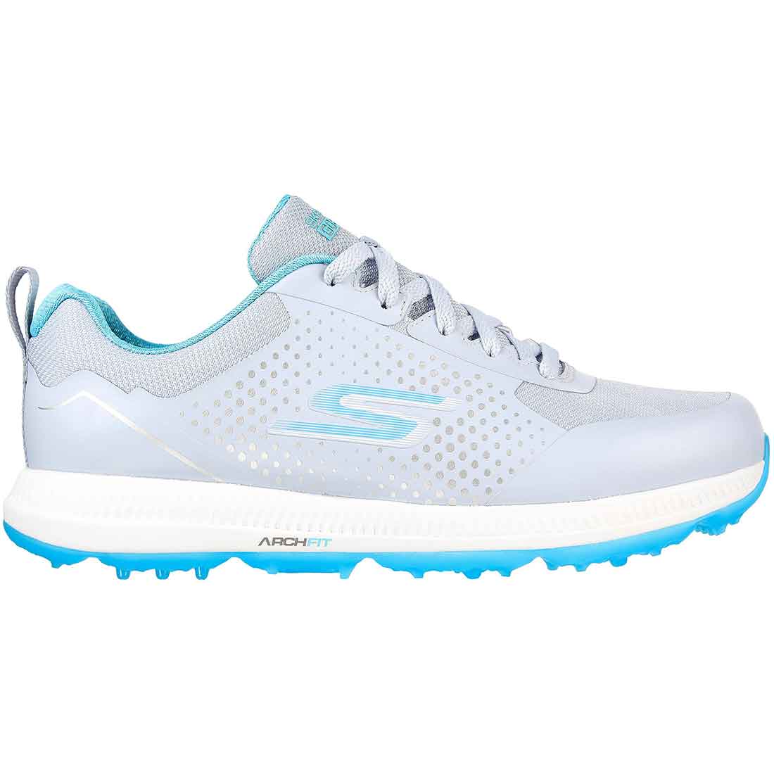 Skechers Women's GO GOLF Elite 5 Score Golf Shoes Grey/Aqua