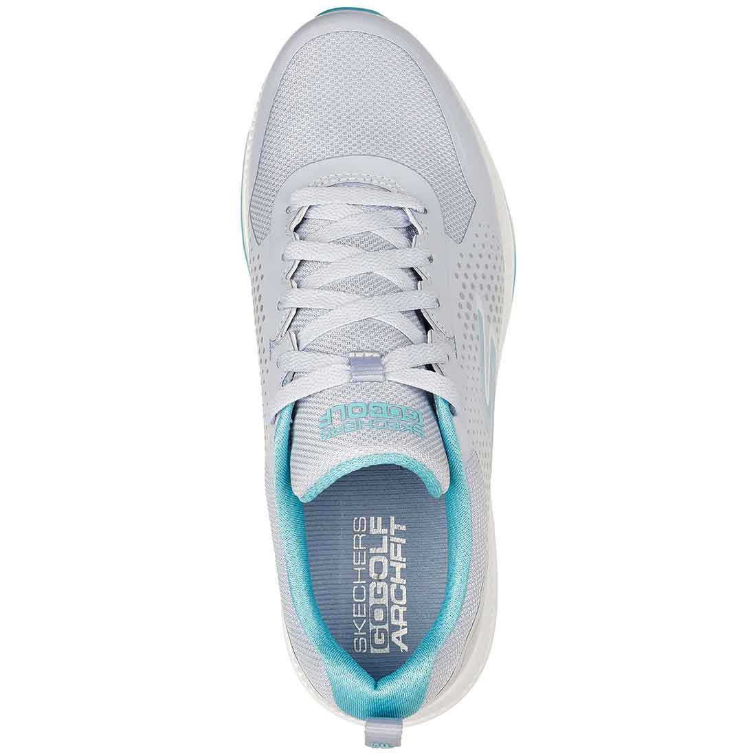 Skechers Women's GO GOLF Elite 5 Score Golf Shoes Grey/Aqua