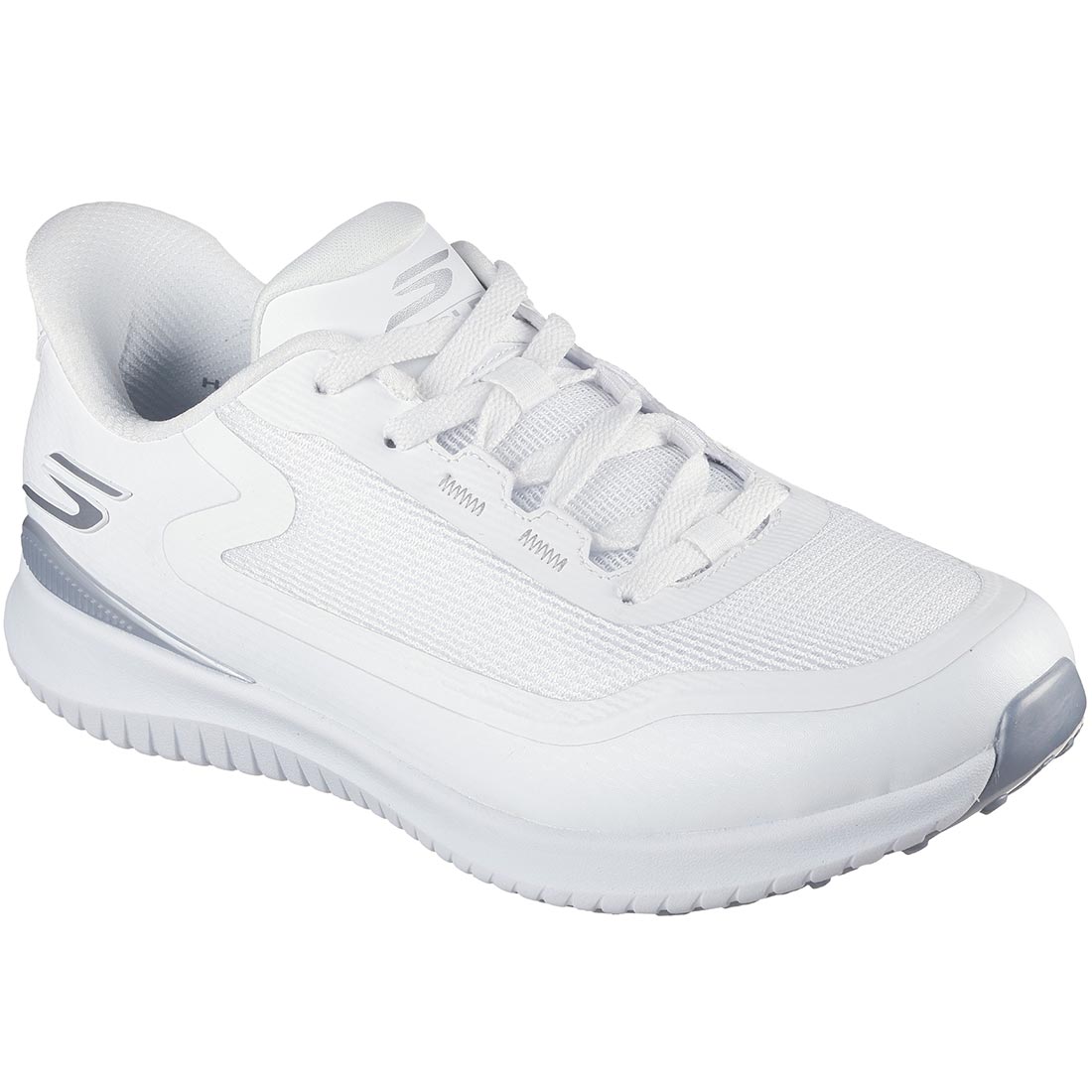 Skechers Women's GO GOLF Flight Slip Ins Golf Shoes White/Silver