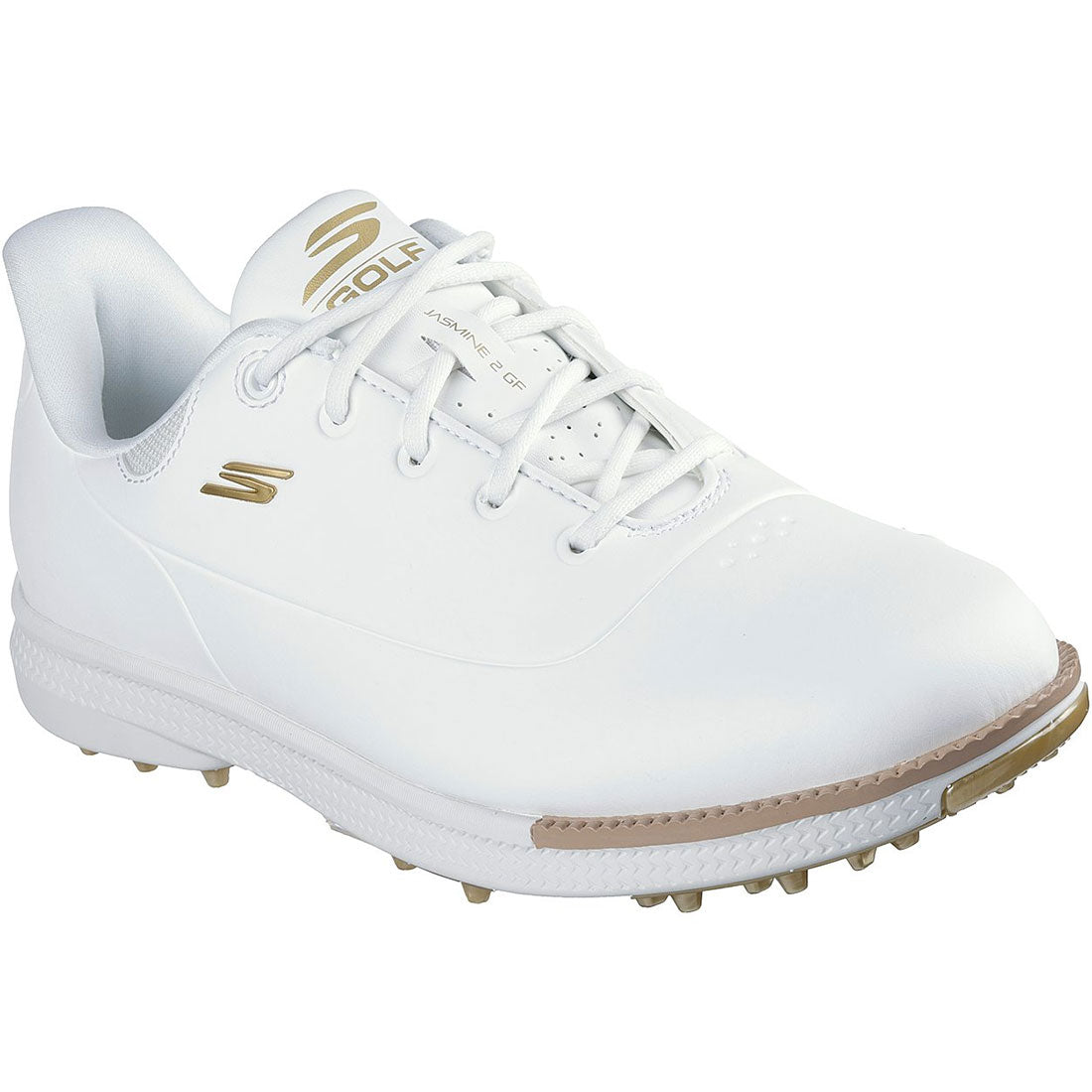 Skechers Women's GO GOLF Jasmine 2 GF Golf Shoes White/Gold