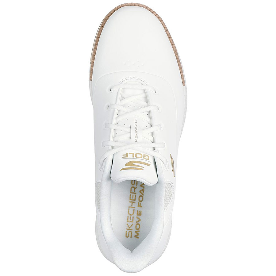 Skechers Women's GO GOLF Jasmine 2 GF Golf Shoes White/Gold