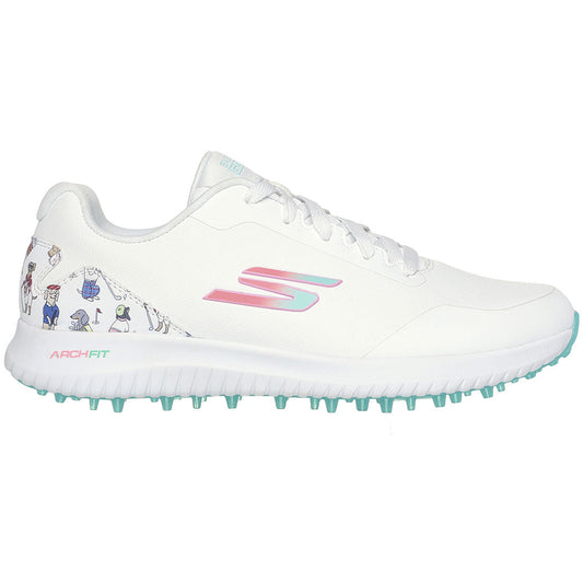 Skechers Women's GO GOLF Max Dogs At Play Golf Shoes White/Multi