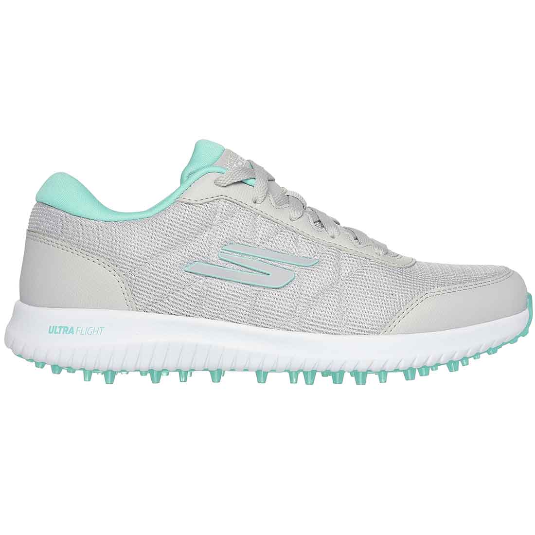 Skechers Women's GO GOLF Max Fairway 4 Golf Shoes Grey/Turquoise