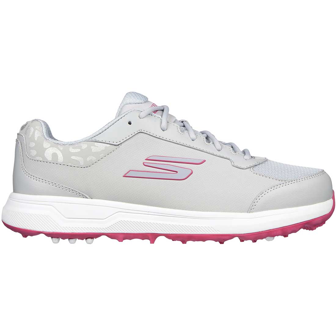 Skechers Women's GO GOLF Prime Relaxed Fit Golf Shoes Grey/Pink