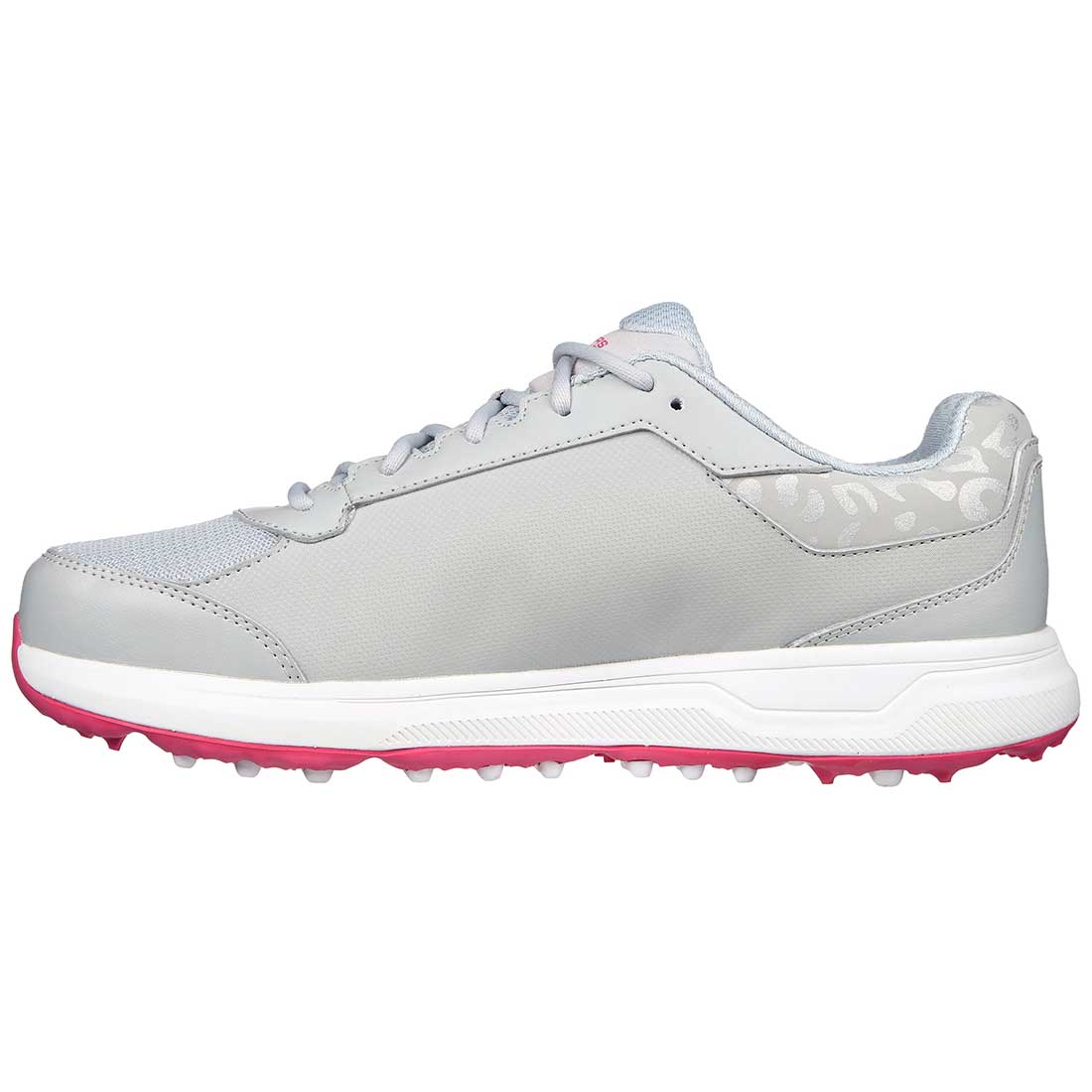 Skechers Women's GO GOLF Prime Relaxed Fit Golf Shoes Grey/Pink
