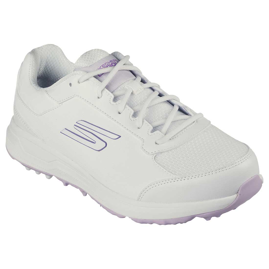 Skechers Women's GO GOLF Prime Relaxed Fit Golf Shoes White/Lavender