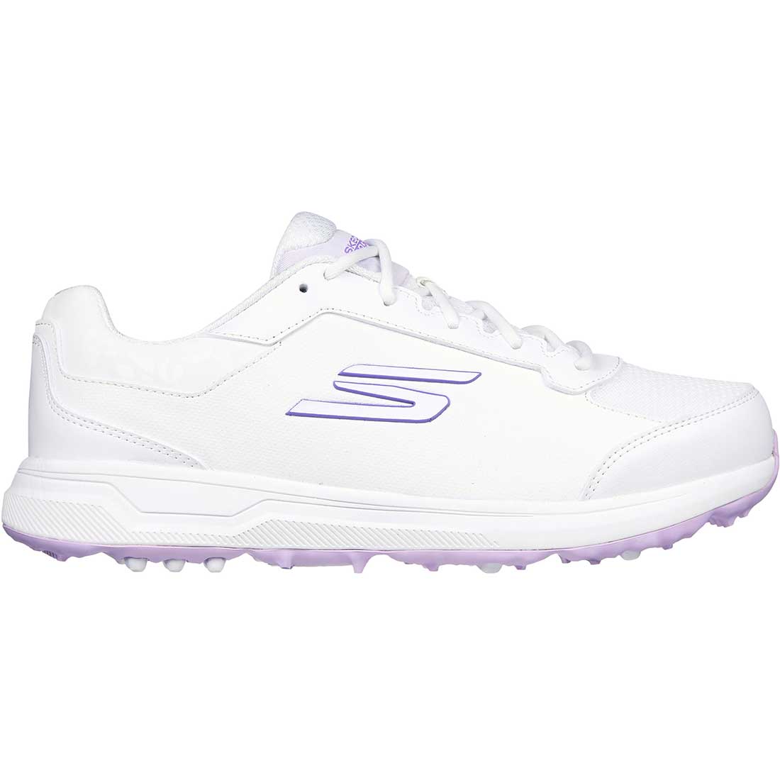Skechers Women's GO GOLF Prime Relaxed Fit Golf Shoes White/Lavender