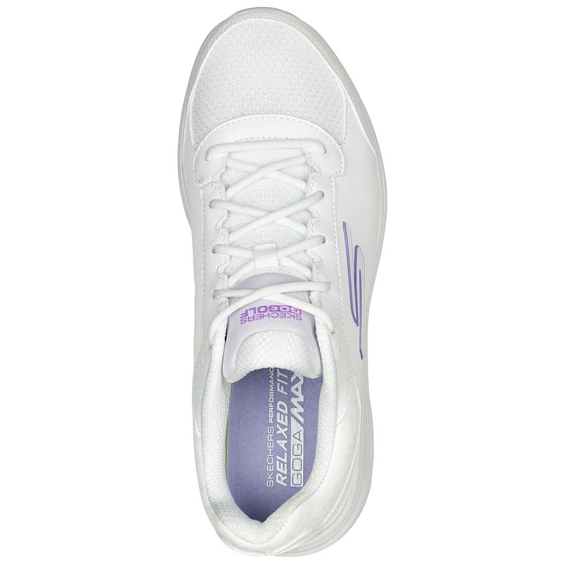 Skechers Women's GO GOLF Prime Relaxed Fit Golf Shoes White/Lavender