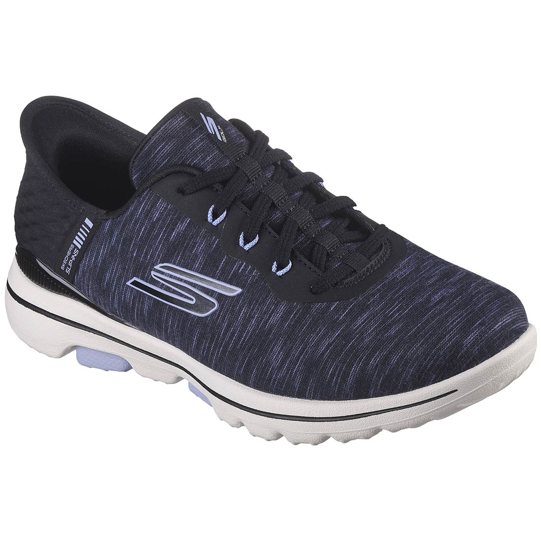 専用　未使用　スケッチャーズ　GO GOLF WALK5 SLIP INS Skechers Women's GO GOLF Walk 5 Slip-Ins Golf Shoes Black/Lavender