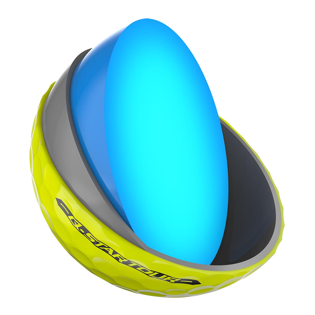 Srixon Q-Star Tour 5 Personalized Yellow Golf Balls