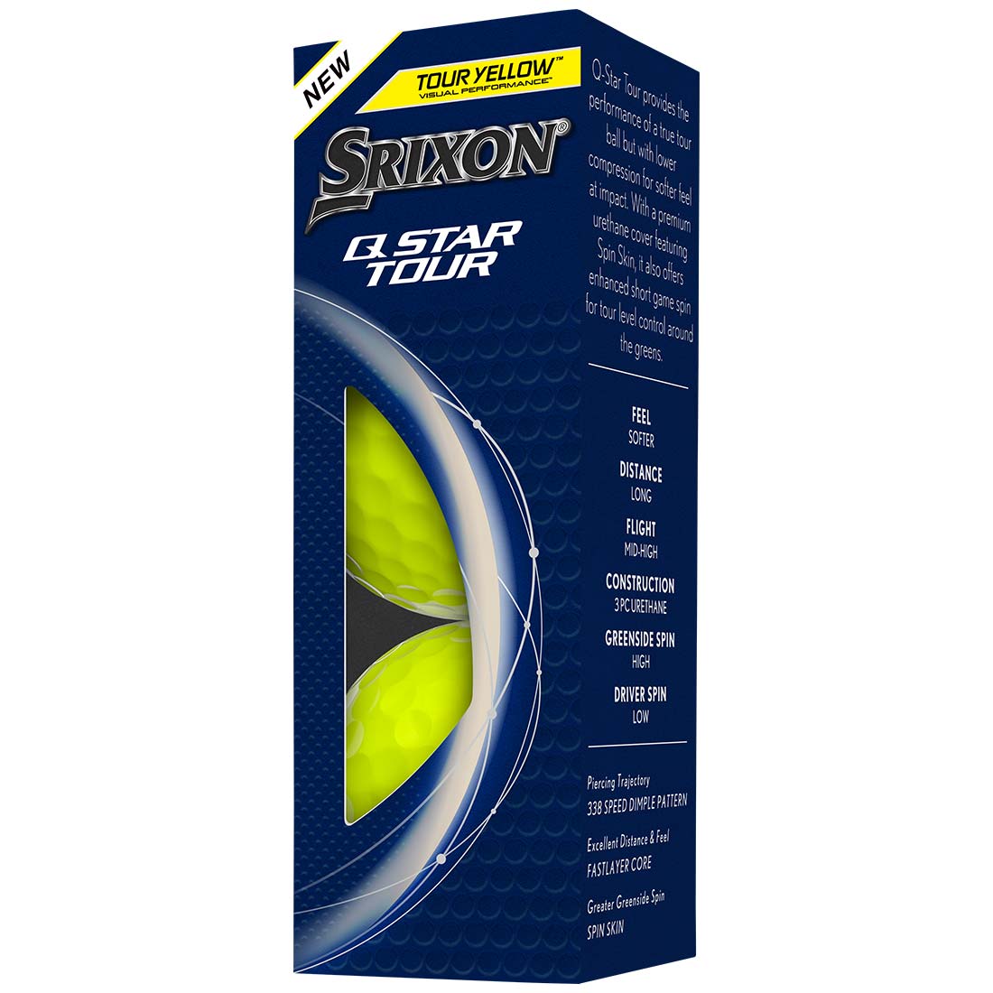 Srixon Q-Star Tour 5 Yellow Golf Balls