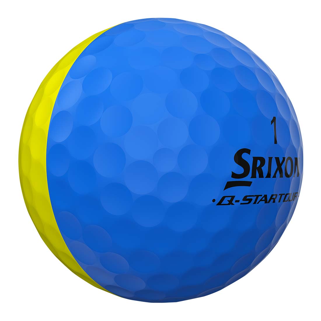 Srixon Q-Star Tour Divide 2 Bright Yellow/Blue Golf Balls
