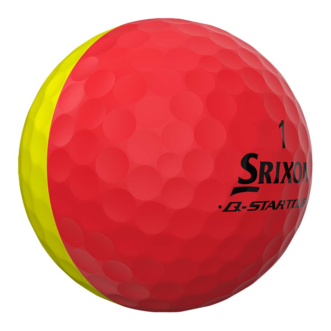 Srixon Q-Star Tour Divide 2 Bright Yellow/Red Golf Balls