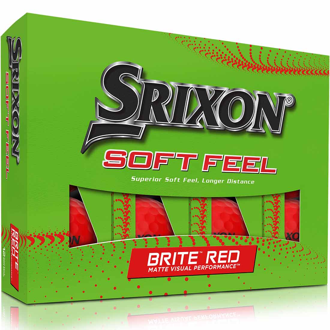 Srixon Soft Feel 13 Brite Red Golf Balls