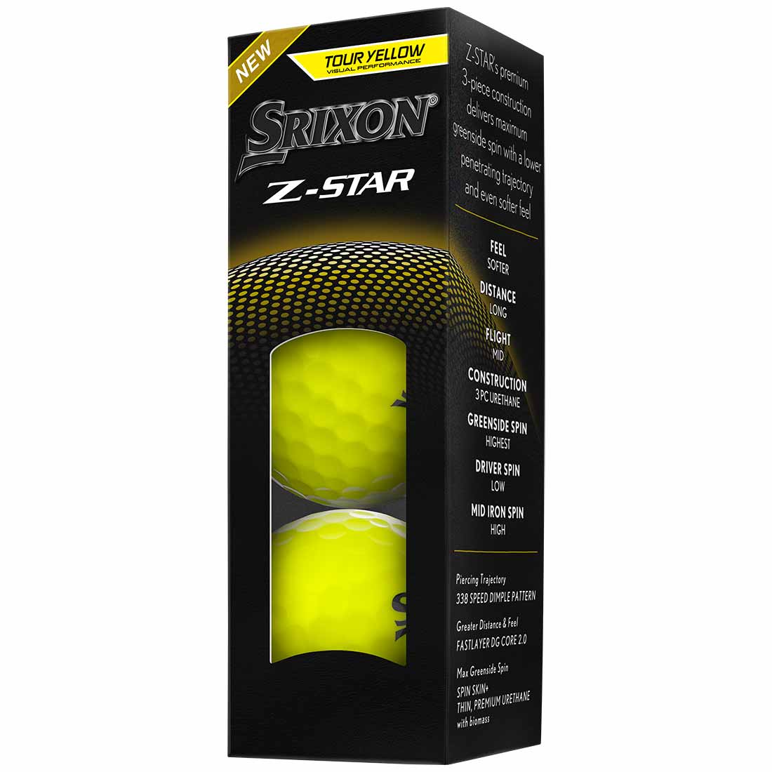 Srixon Z-Star 9 Yellow Golf Balls
