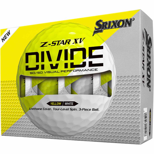 Srixon Z-Star XV 9 Divide White/Yellow Golf Balls