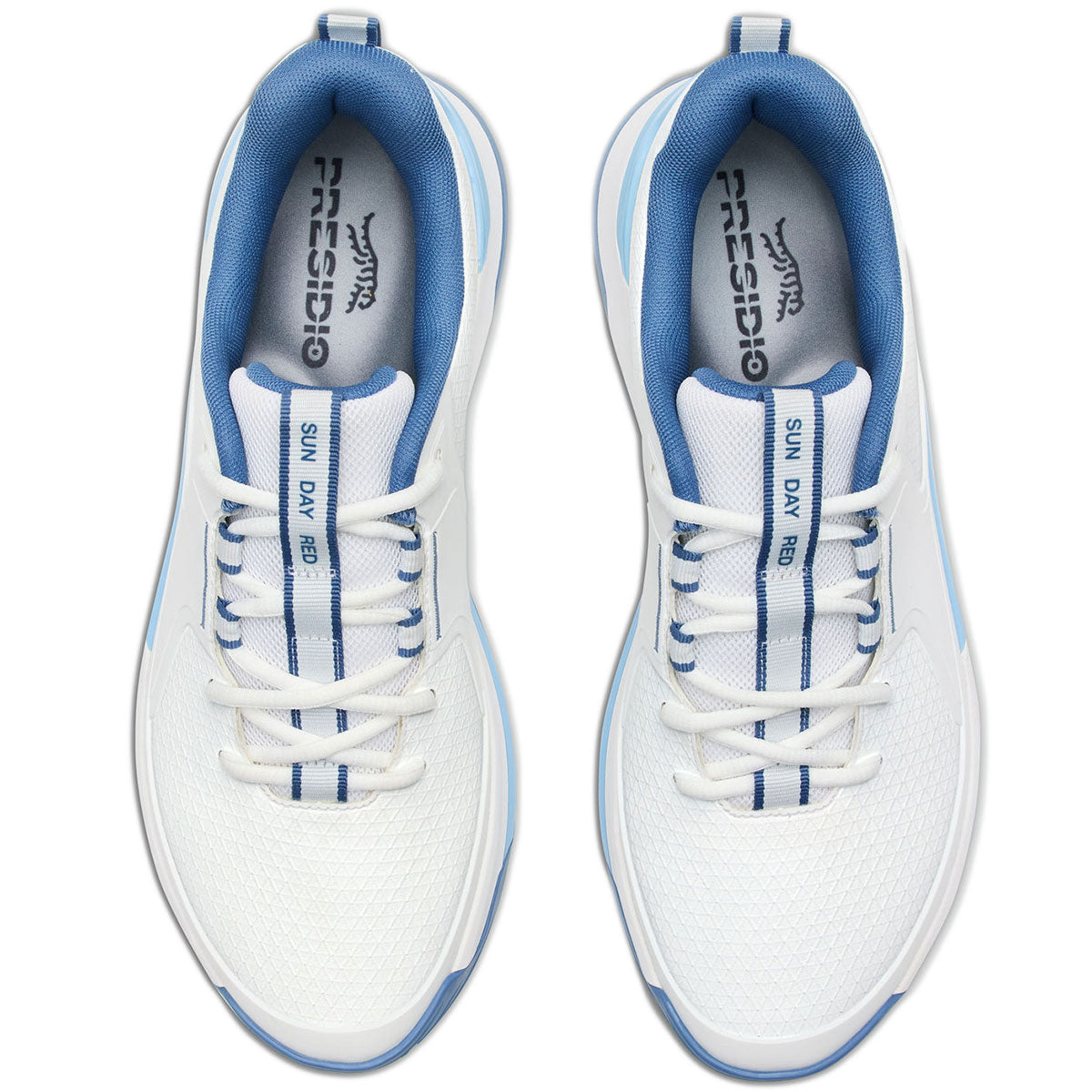 Sun Day Red Presidio Golf Shoes White/Light Blue