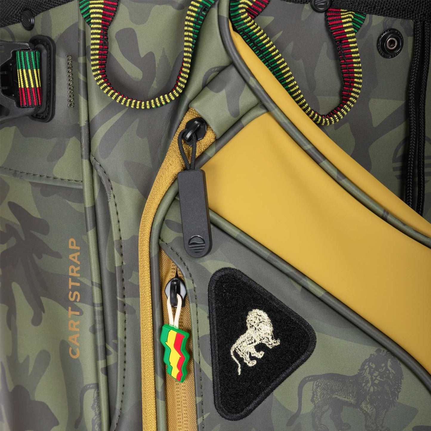 Sunday Golf Bob Marley Camo Collection The Big Rig Cart Bag