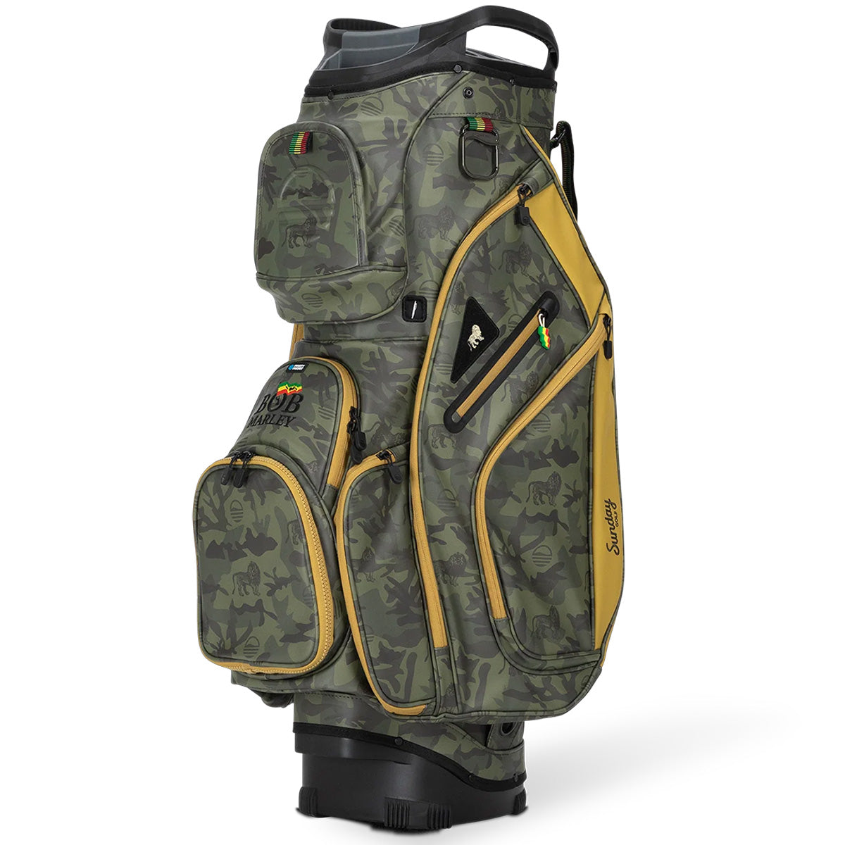 Sunday Golf Bob Marley Camo Collection The Big Rig Cart Bag