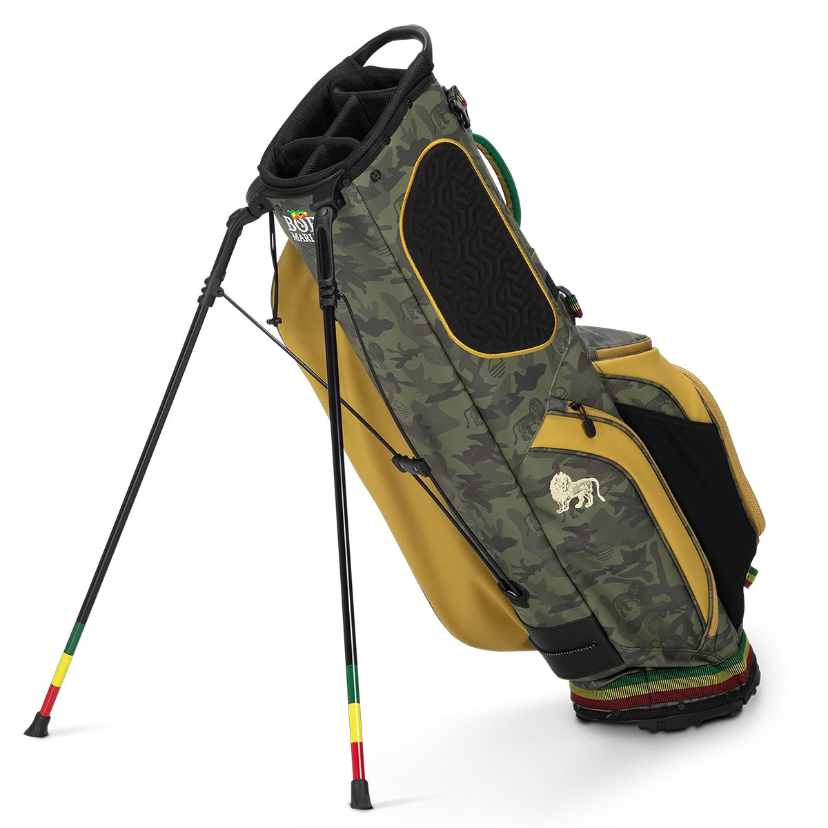 Sunday Golf Bob Marley Camo Collection Ryder Stand Bag