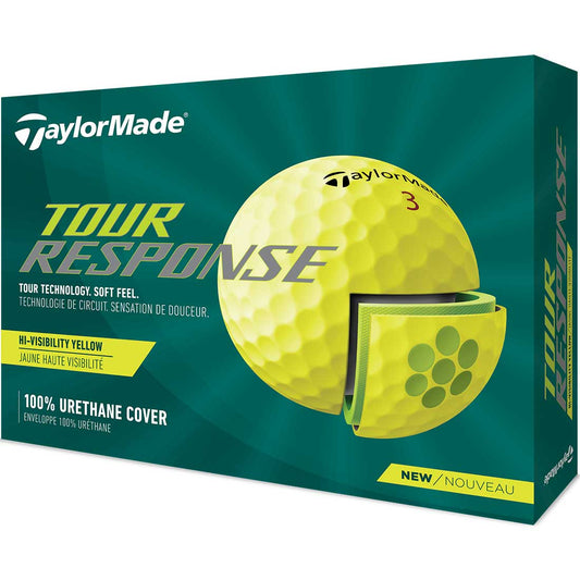 TaylorMade 2022 Tour Response Yellow Golf Balls