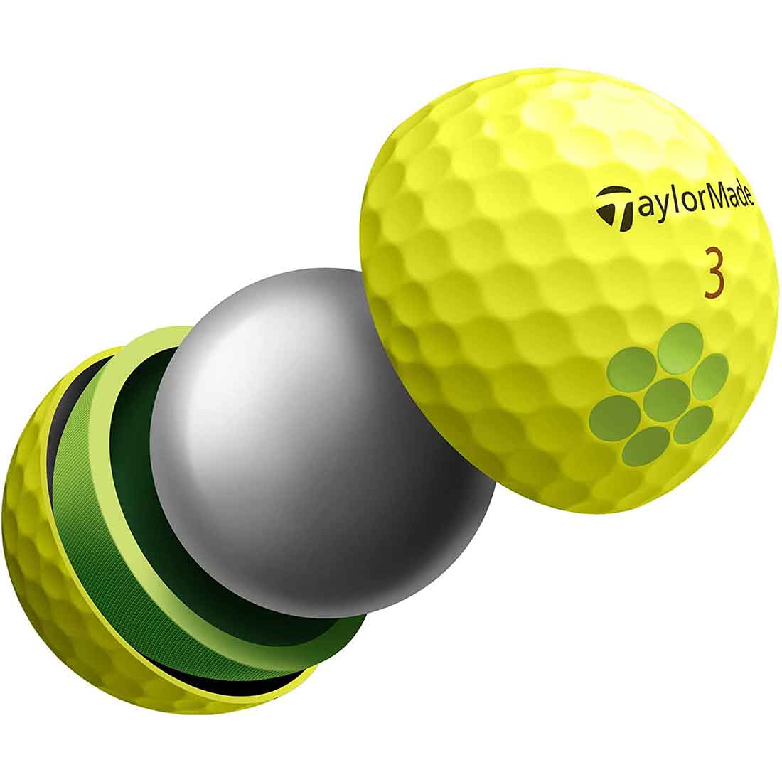 TaylorMade 2022 Tour Response Yellow Golf Balls