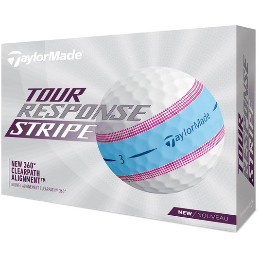 TaylorMade 2022 Tour Response Stripe Blue/Pink Golf Balls