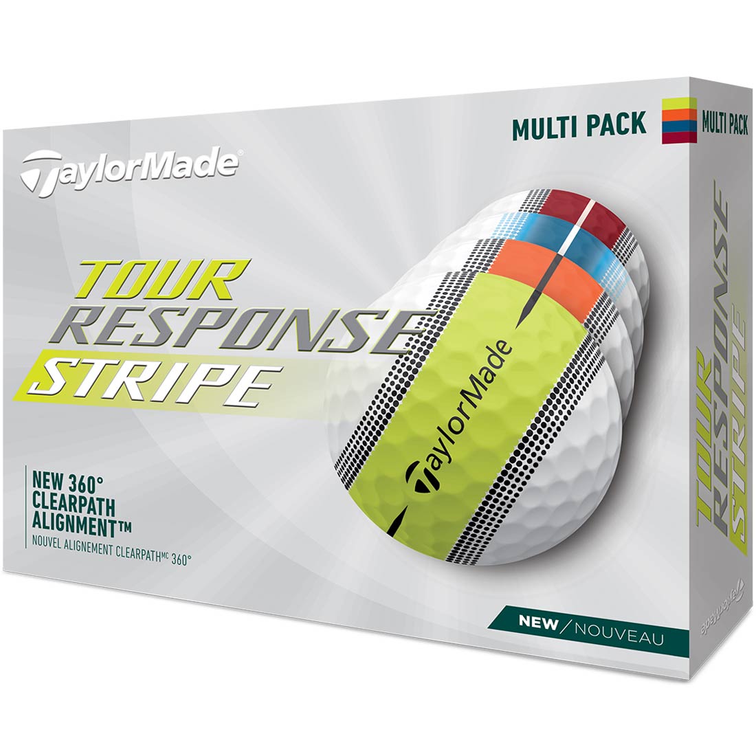 TaylorMade 2022 Tour Response Stripe Multicolor Golf Balls