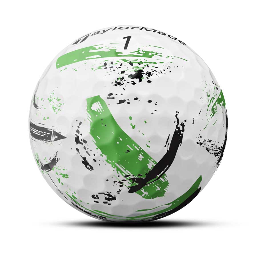 TaylorMade SpeedSoft Ink Green Golf Balls