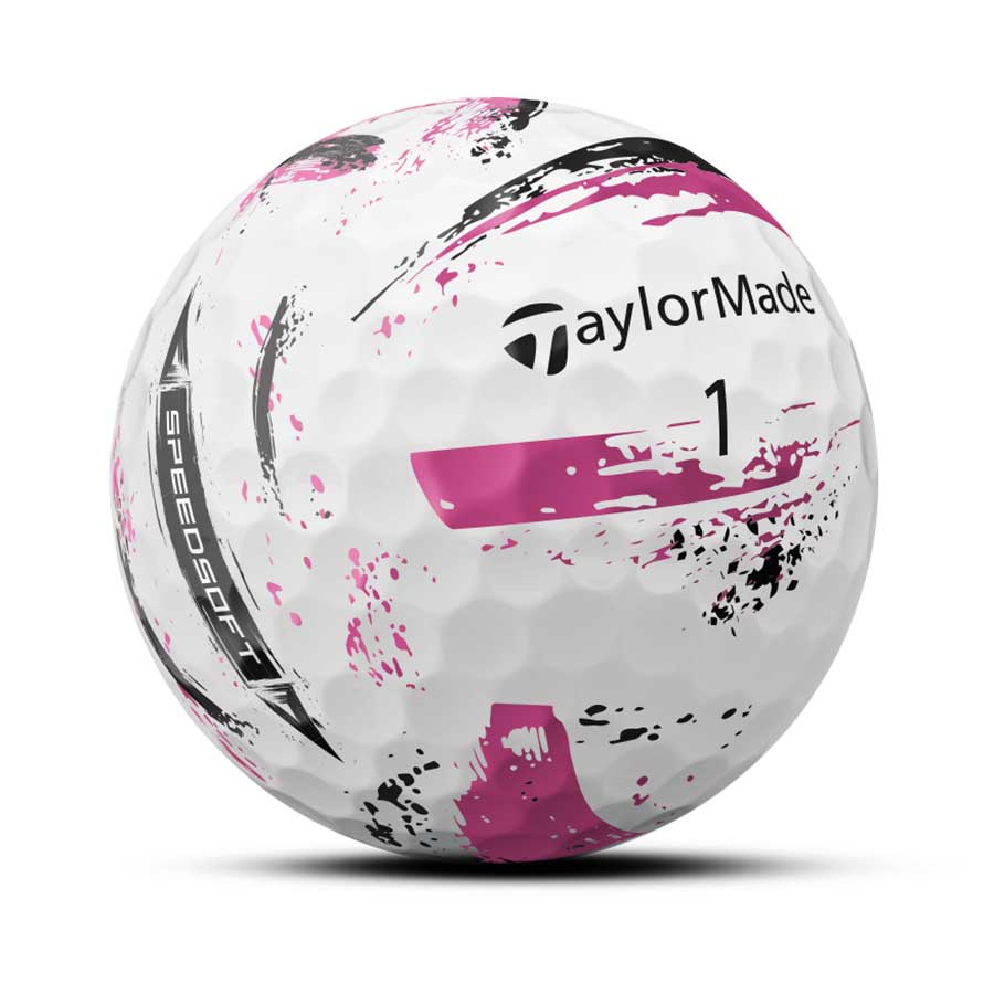 TaylorMade SpeedSoft Ink Pink Golf Balls