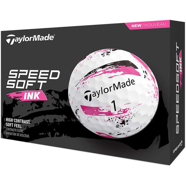 TaylorMade SpeedSoft Ink Pink Golf Balls – Golf Discount