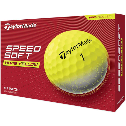TaylorMade SpeedSoft Yellow Personalized Golf Balls