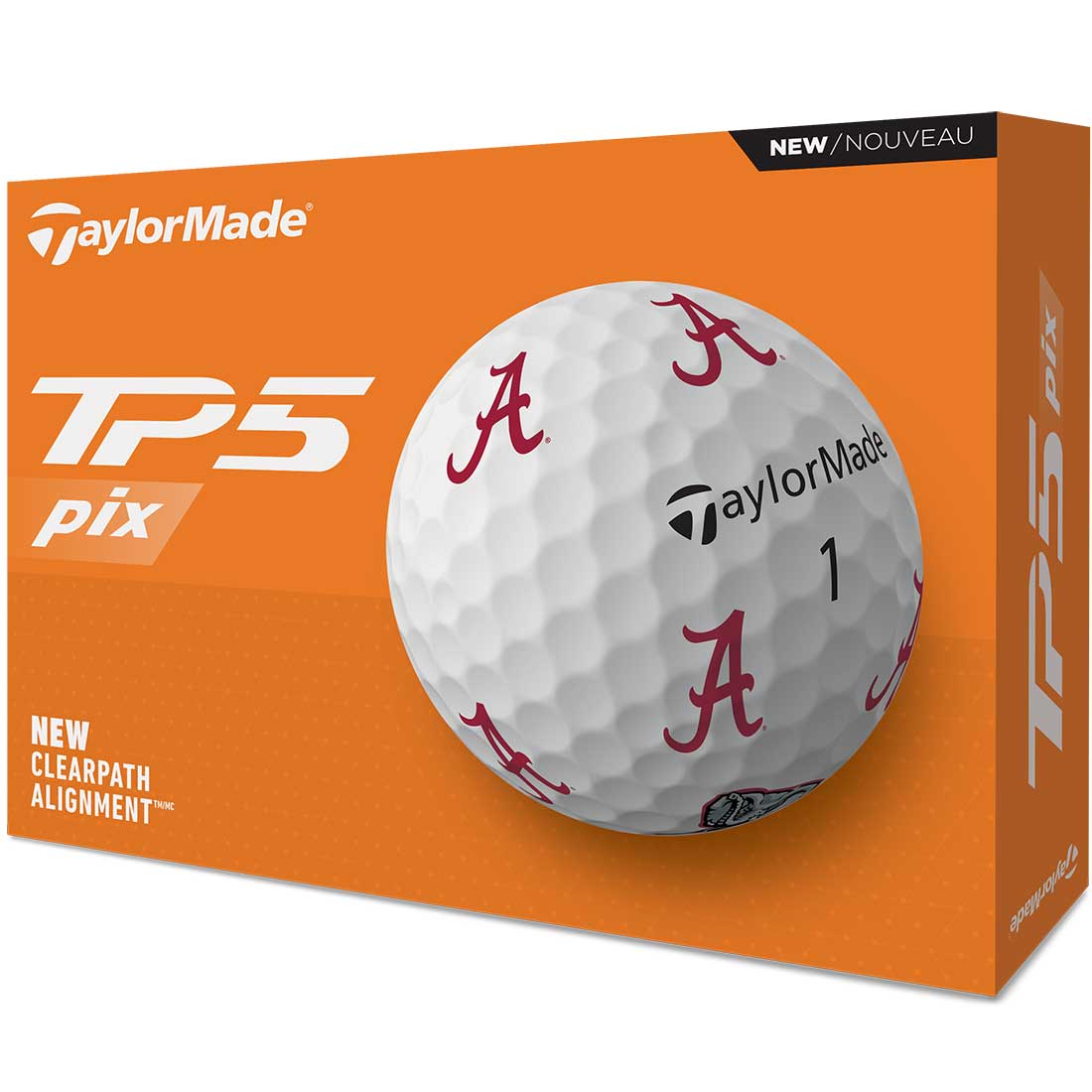 TaylorMade TP5 Pix NCAA Golf Balls